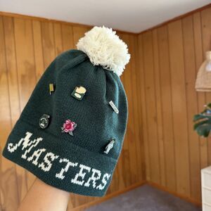 Masters Beanie Hat New Style 2026 with Removable Pins Augusta National Golf Club